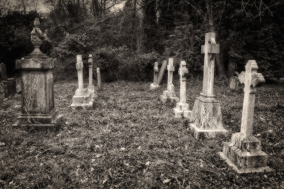 Graveyard Monuments Glowing